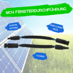 Solar MC4 Fensterdurchführung*
