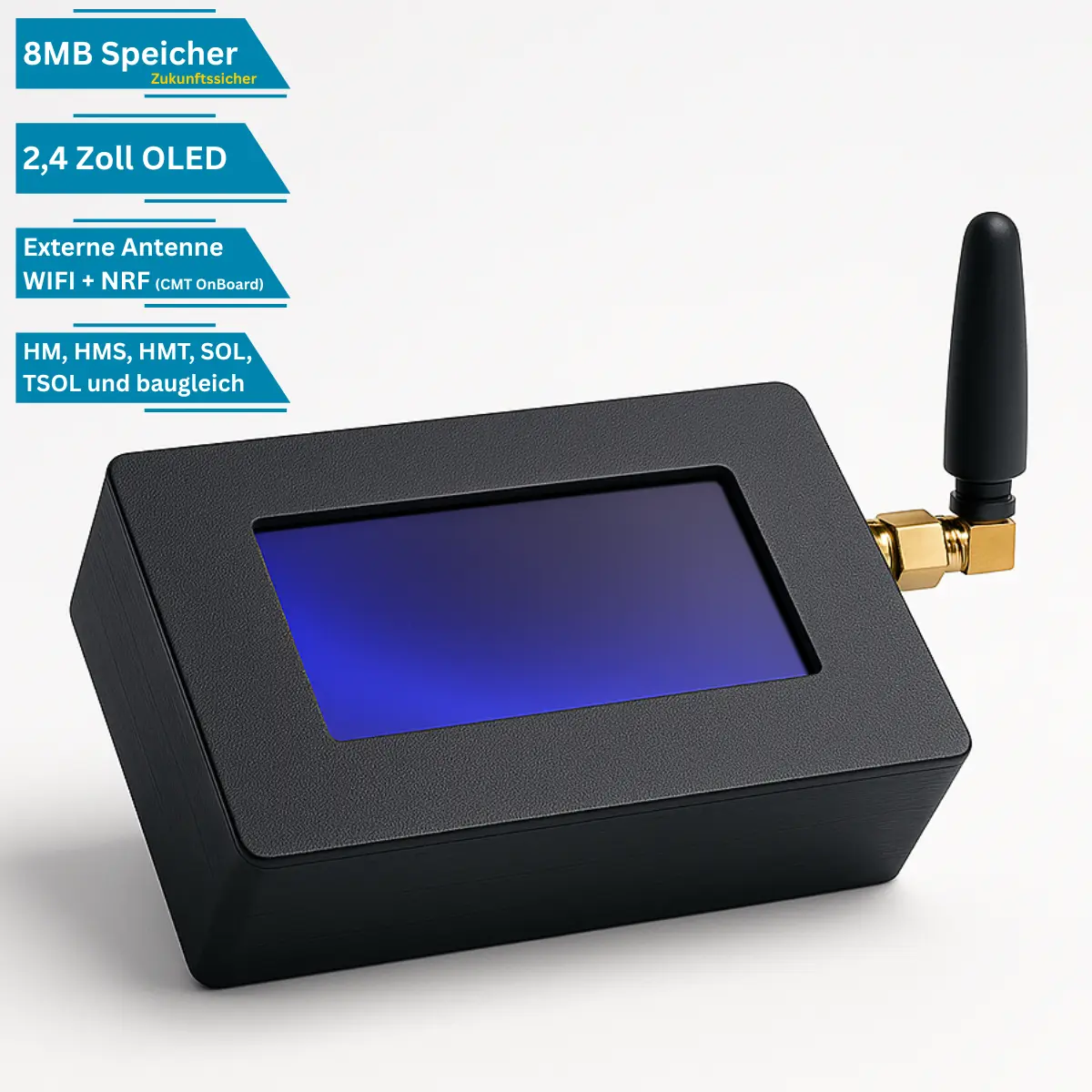 OpenDTU-OnBattery V5.0 HM/HMS/HMT großes Display und externe Antennen