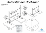 Solarständer Hochkant Aluminium – Bild 2