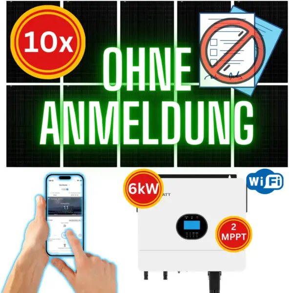 4050Wp Offgrid / Inselanlage 6000W Ausgangsleistung