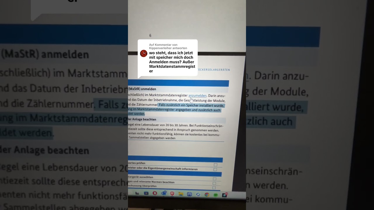 Balkonkraftwerk Speicher anmelden